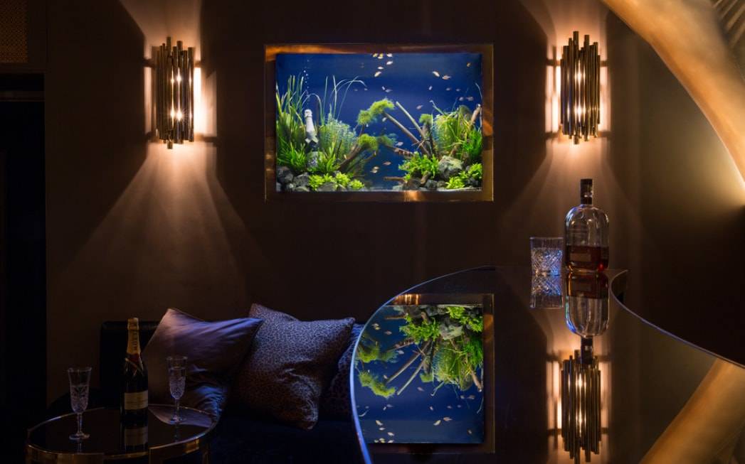 Дизайн гостиной с аквариумом: как правильно вписать аквариум в интерьер - smallinterior