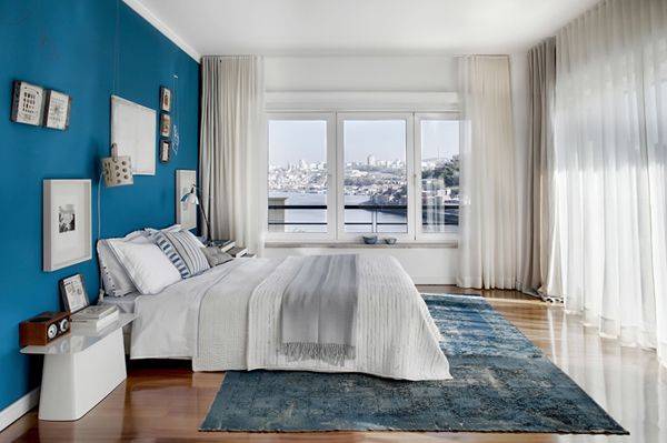 Синяя спальня: 100 фото лучших идей и новинок дизайна
