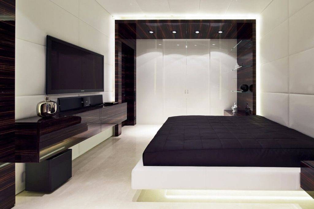 Спальня в стиле хай-тек — лучшие варианты применения стиля hi-tech в современном интерьере спальной комнаты, 200 фото новинок