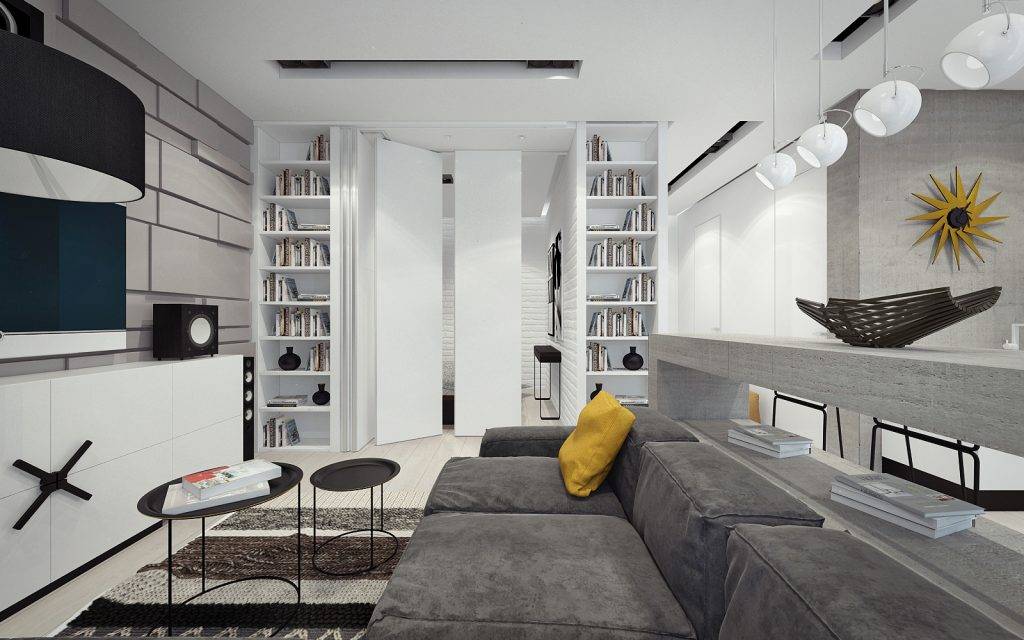 Дизайн однокомнатной квартиры 30 кв. м (63 фото): идеи для проекта и ремонта маленькой студии