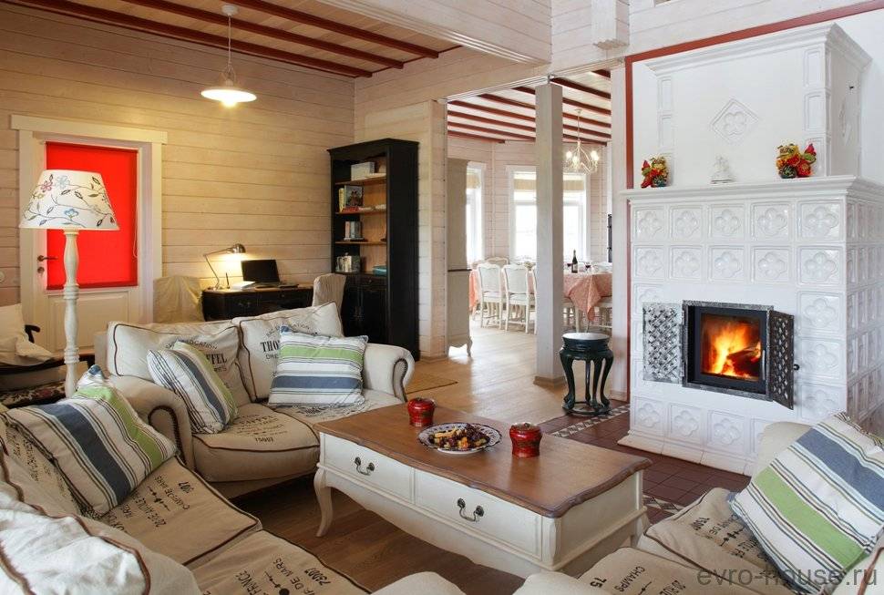 Гостиная в деревянном доме – неповторимость текстур и цвета как основа дизайна (88 фото + видео)