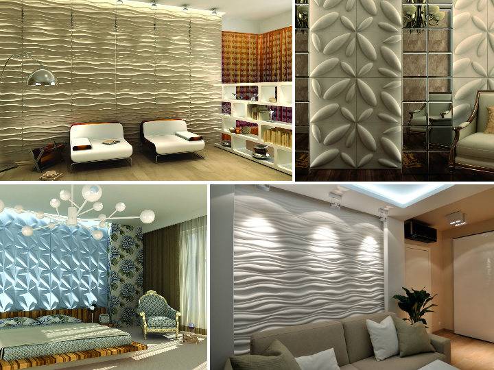 3d панели: 120 фото применения уникального дизайна для стен и потолков