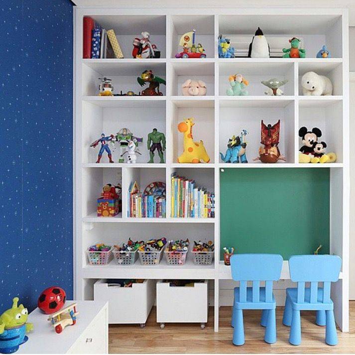Хранение игрушек: идеи для детской комнаты