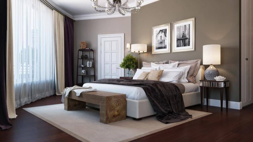 Серая спальня: фото модных идей сочетания цветов в дизайне интерьера спальной комнаты + советы по оформлению