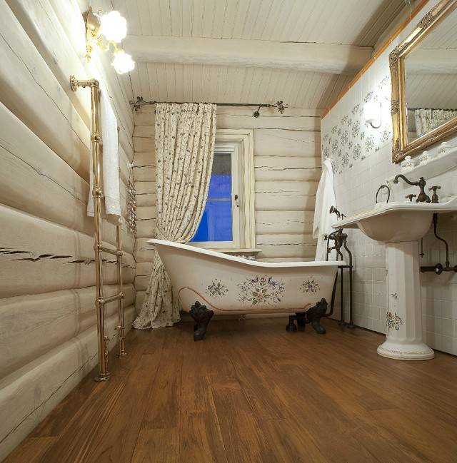 Пол в ванной в деревянном доме: устройство своими руками