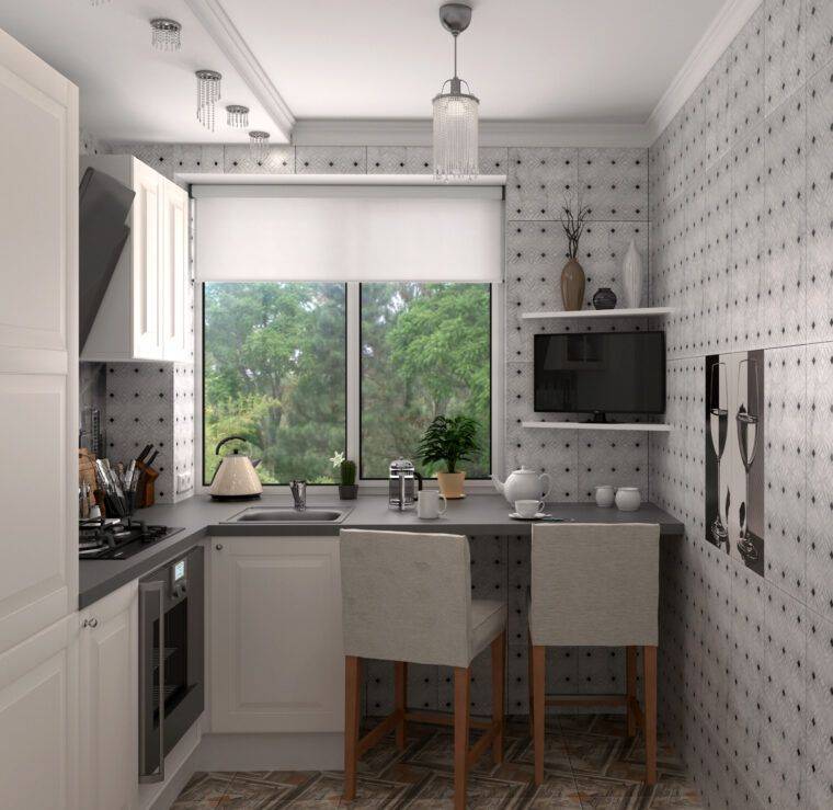 Дизайн кухни 6 кв м: идеи планировки и дизайна с фото