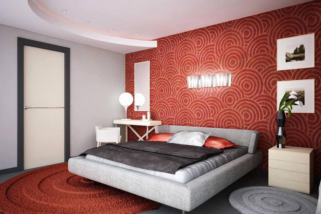 Комбинированные обои в спальню: правила и реальные примеры комбинирования двух цветов (150 фото идей красивого дизайна)