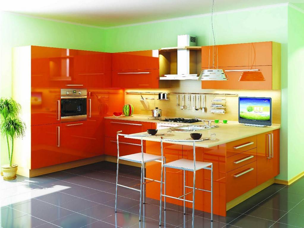 Кухня оранжевая какие обои подойдут – какие обои выбрать под оранжевый гарнитур. каким цветом выбрать обои для красной или оранжевой кухни - кухонный.ру