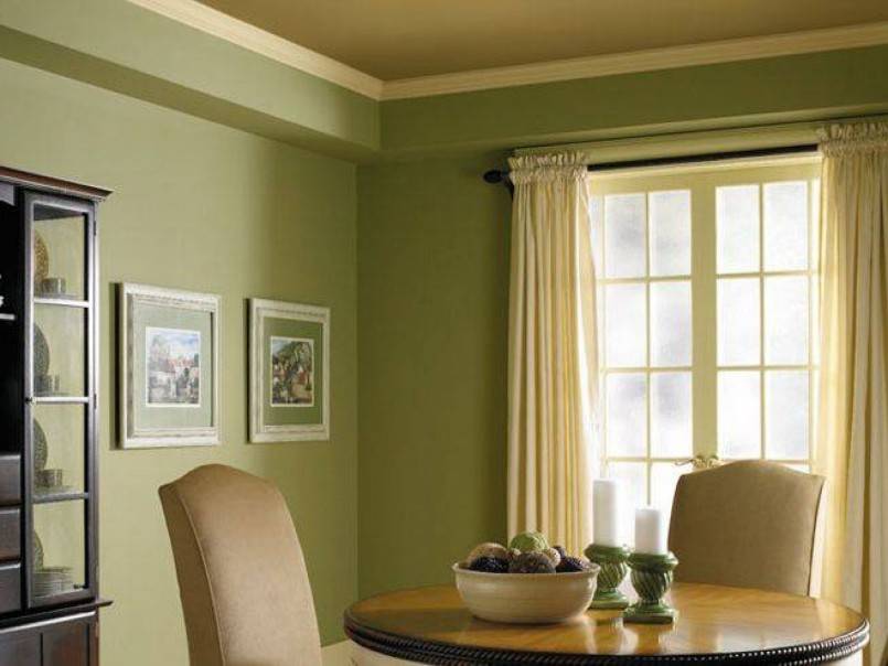 Покраска стен (118 фото): варианты окраски поверхностей в квартире, в какой цвет должны быть покрашены бетонные перегородки, интересные примеры в интерьере