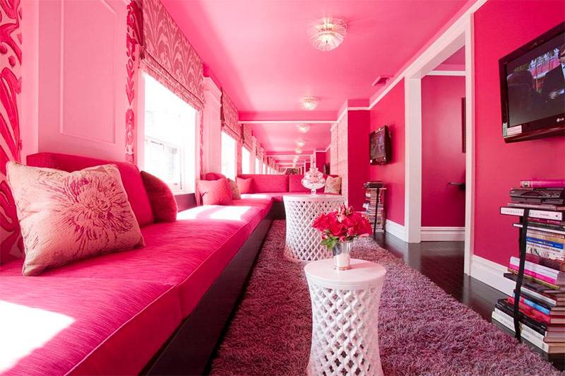 Пыльно розовый цвет в интерьере хочу квартиру